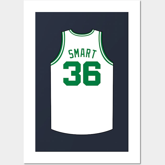 Marcus Smart Boston Jersey Qiangy Wall Art by qiangdade